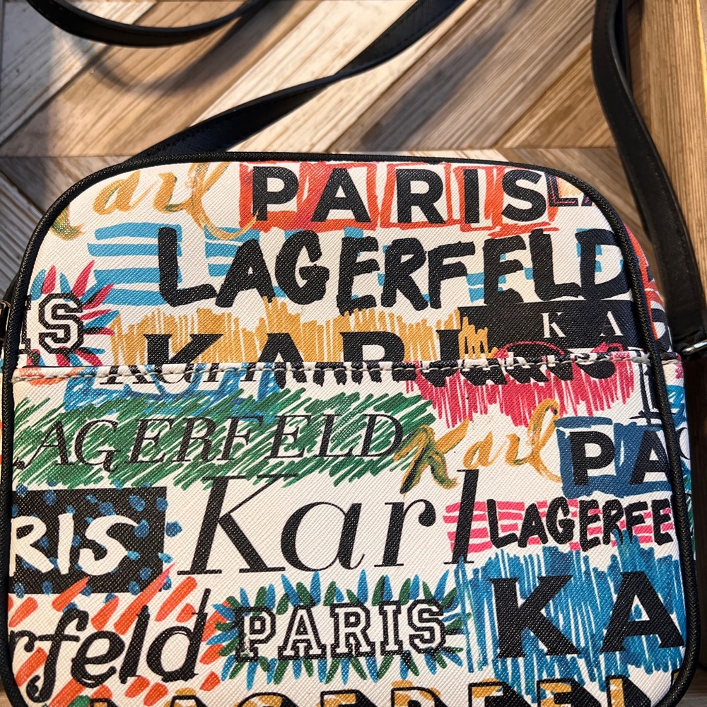 Karl Lagerfeld Multicolor Graffiti Crossbody Bag - Exceptional Used Condition. - Picture 2 of 9